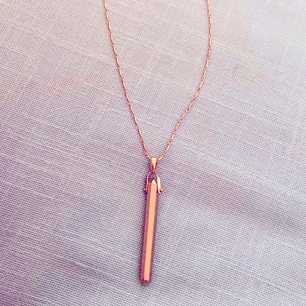 ~ stella & dot ~ rose gold rebel pendant - Picture 2 of 6